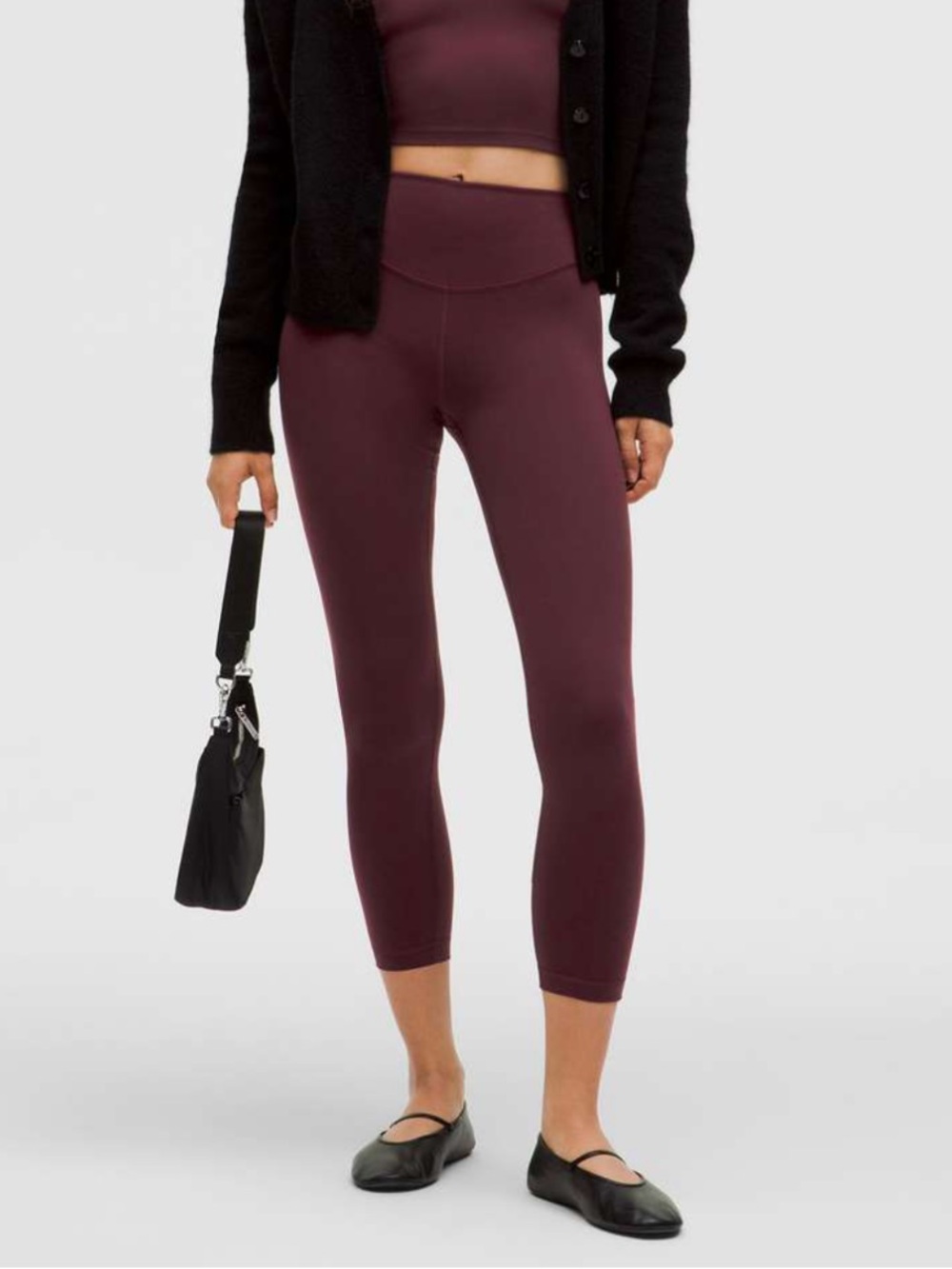 Lululemon Wunder Under SmoothCover High-Rise Tight 25” Garnet Size 10